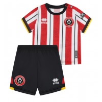 Sheffield United Hemmatröja Barn 2024-25 Kortärmad (+ Korta byxor)